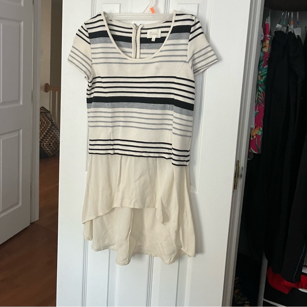 Anthropologie Deletta Striped High Low Tunic XS